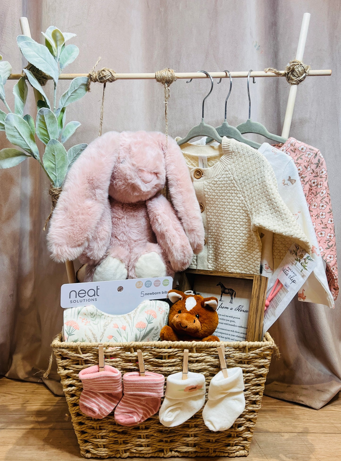 Swinging Baby Gift Basket