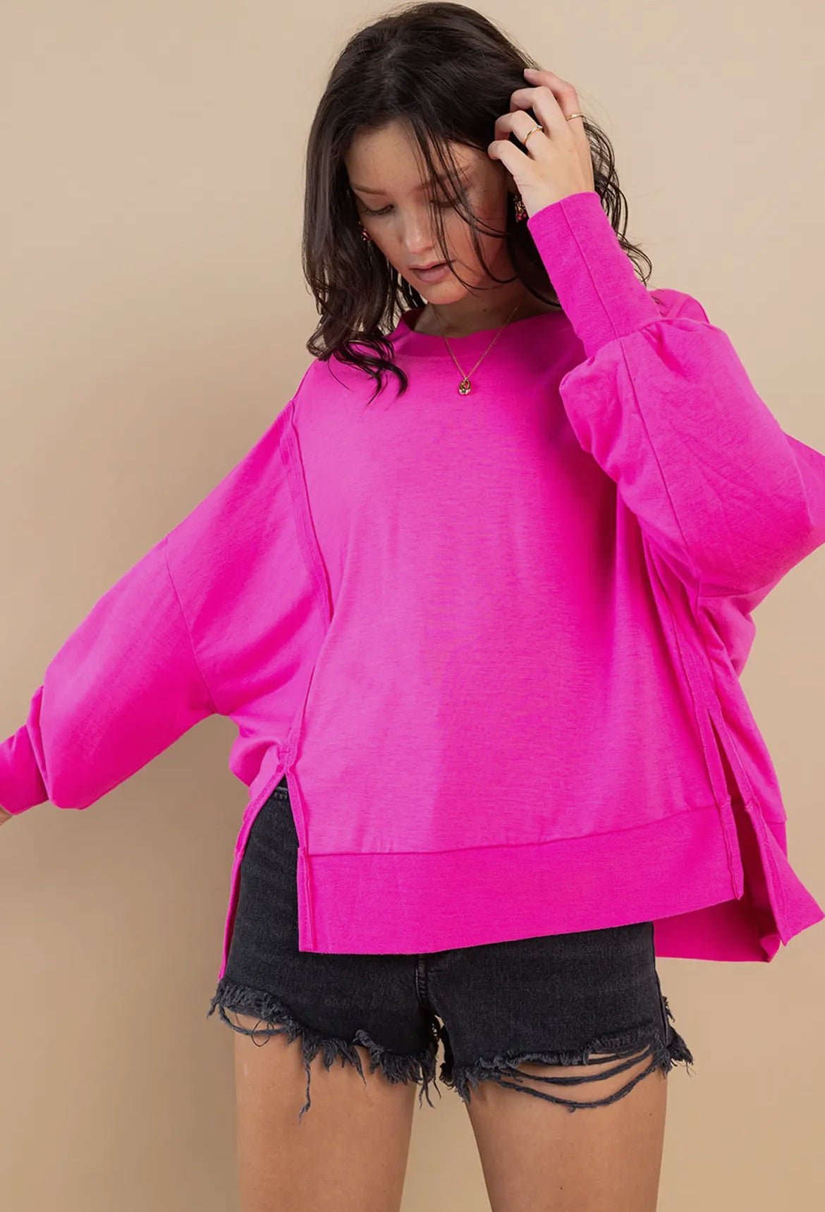 Comfort Fit Hi/Lo Sweatshirt