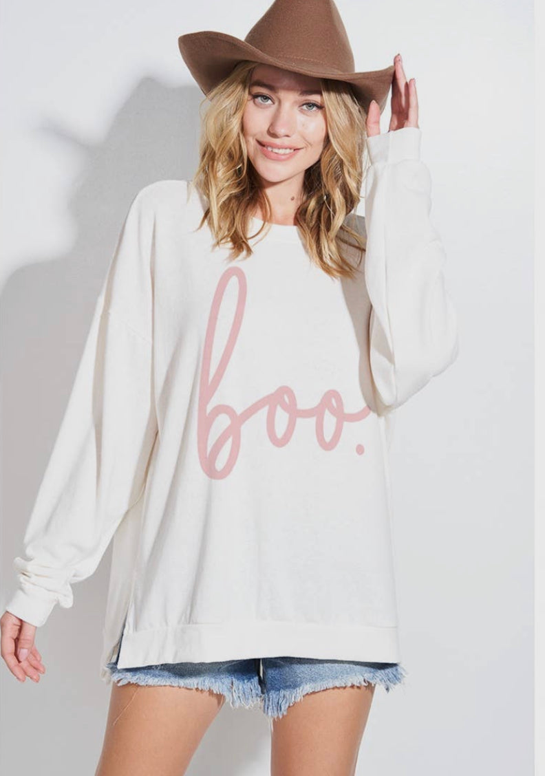 Pink Boo Sweatshirt