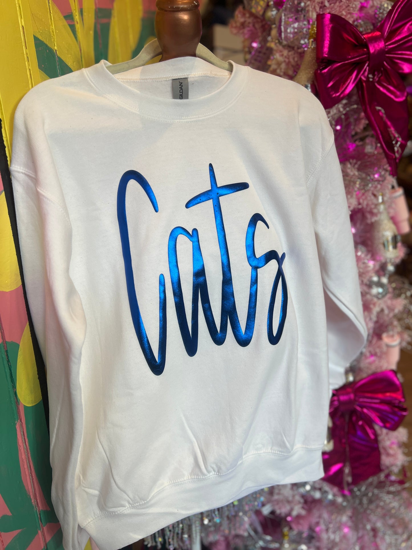 Metallic Cats Sweatshirt