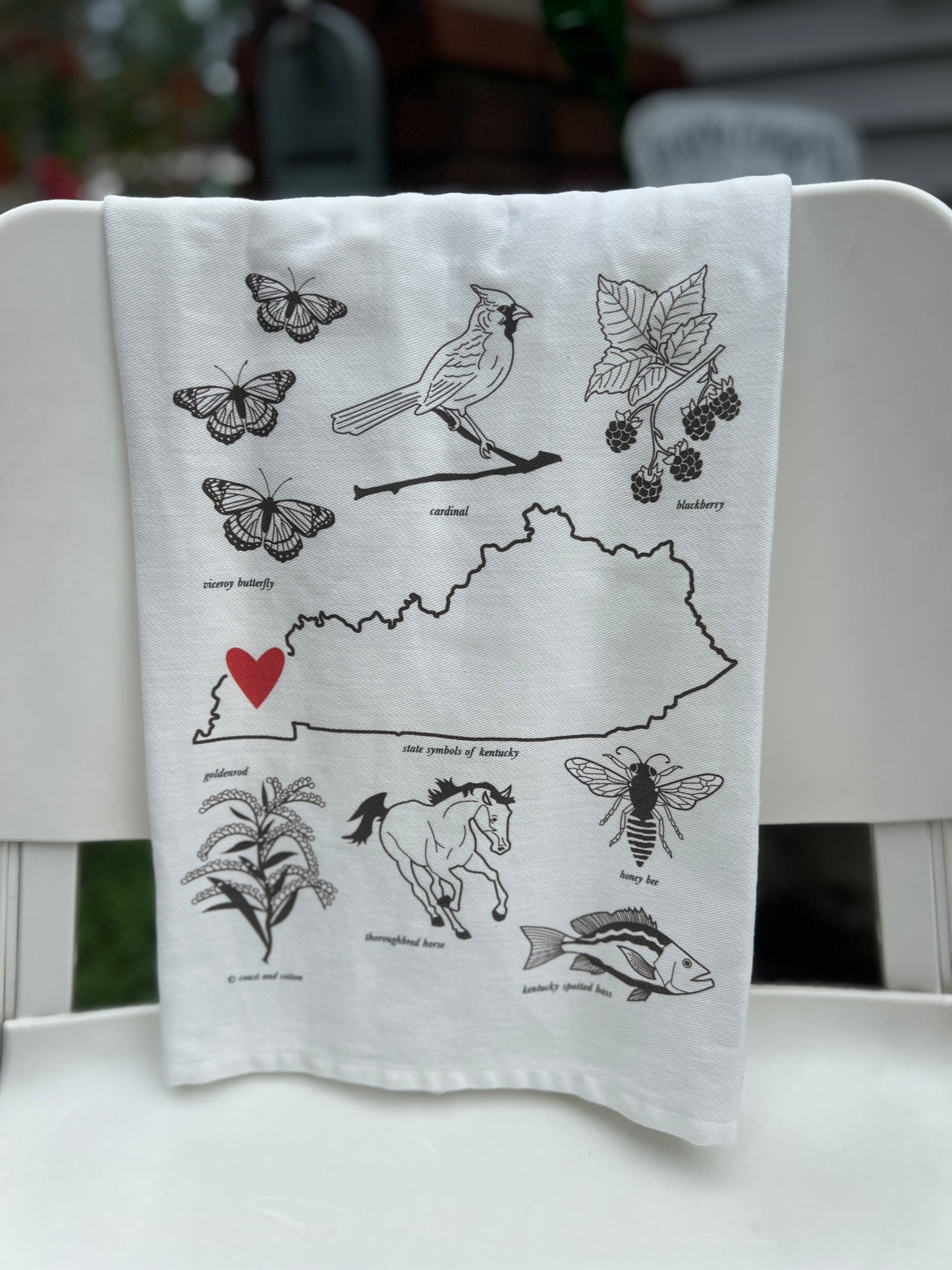 Paducah Heart Tea Towel