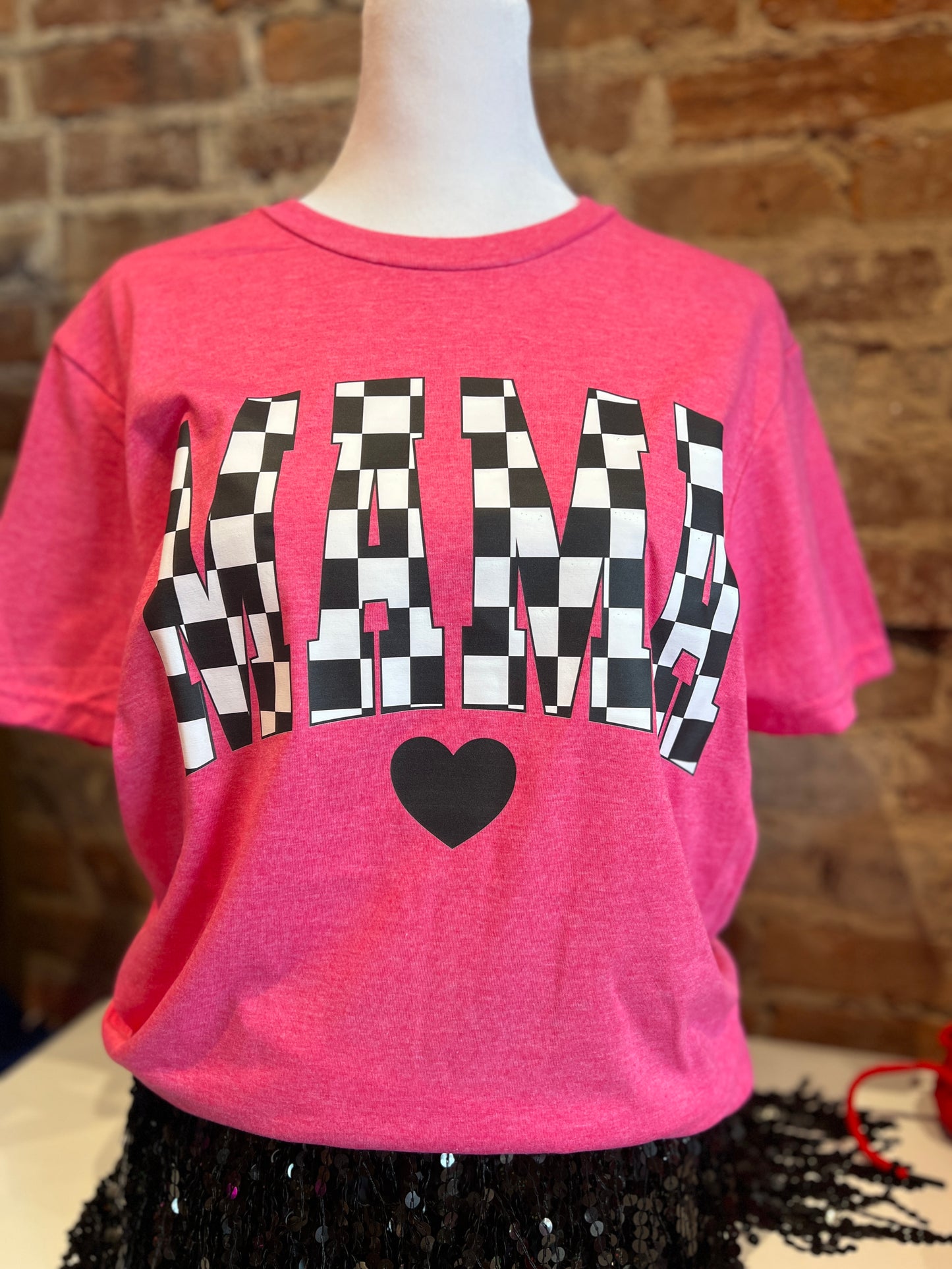 Checkered Mama Shirt