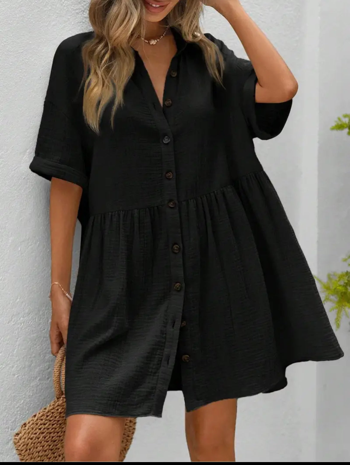 Loose Shirt Dress