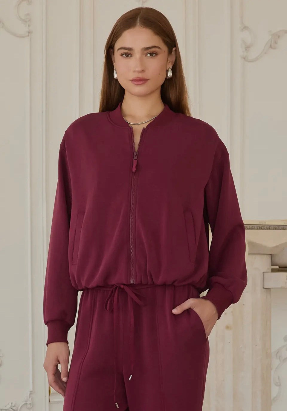 Maroon Matching Pants