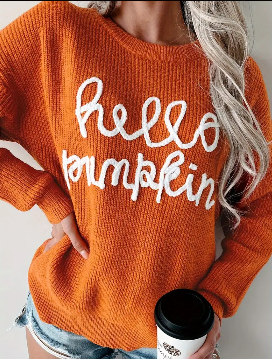 Hello Pumpkin Sweater