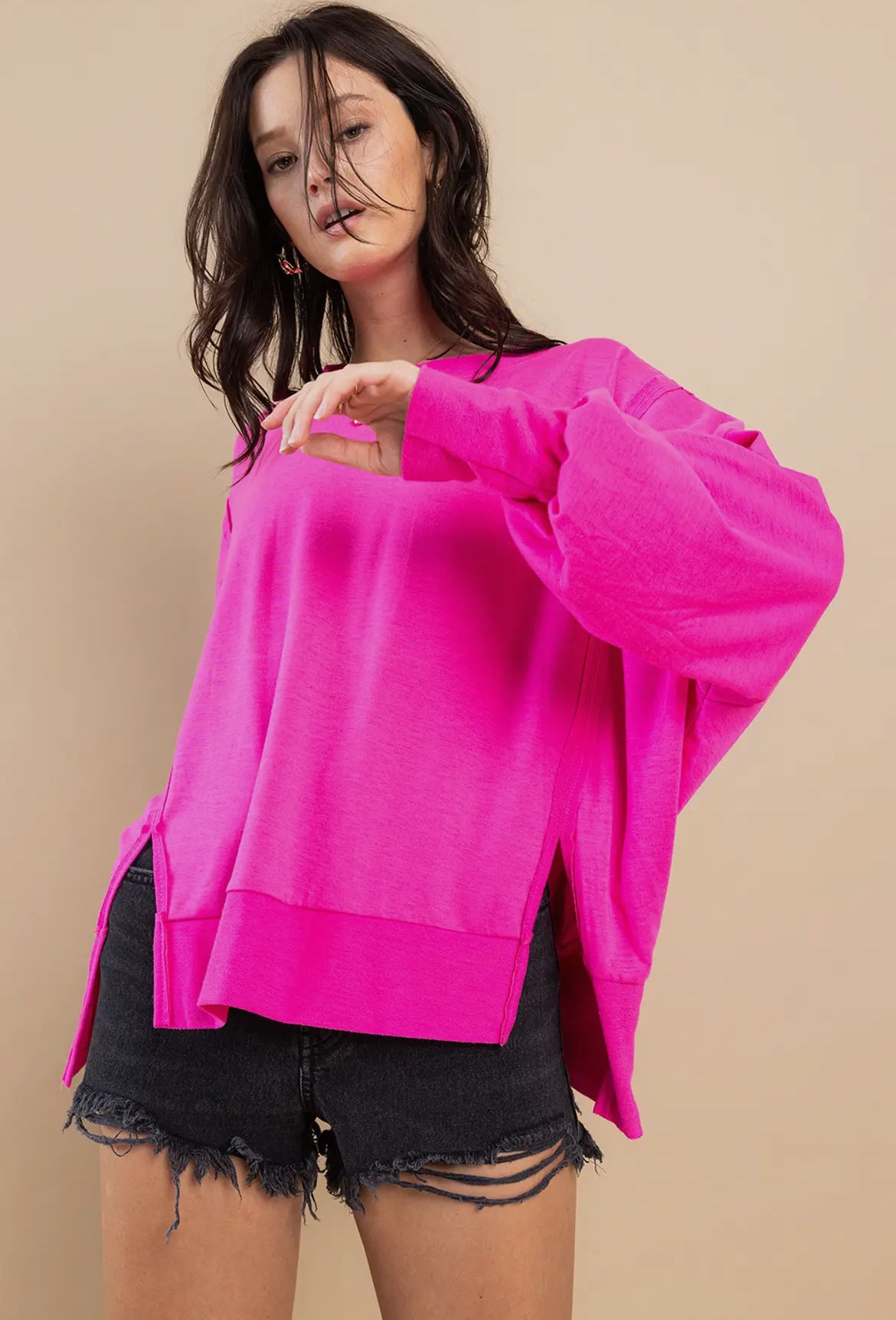 Comfort Fit Hi/Lo Sweatshirt