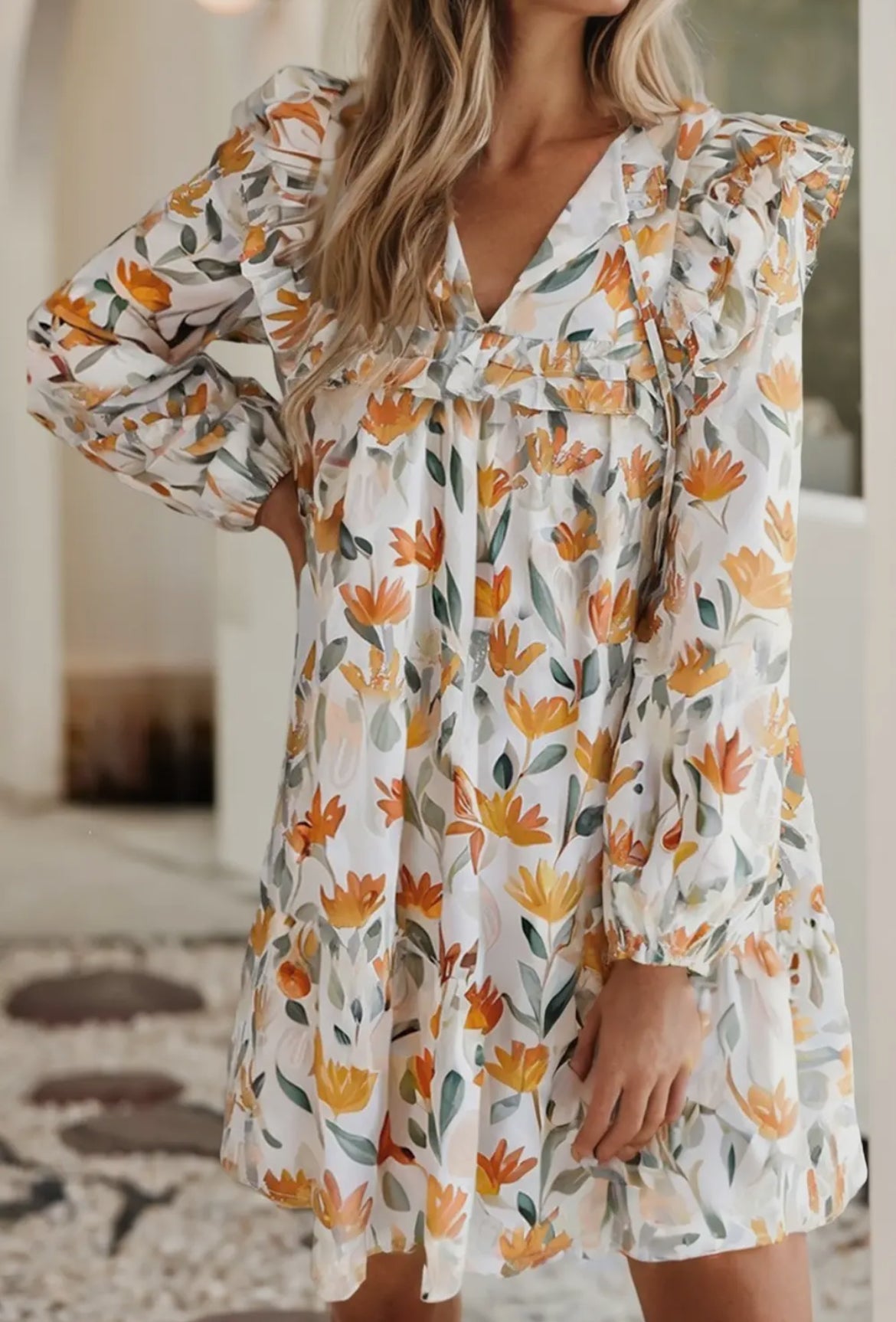 Fall Print Dress