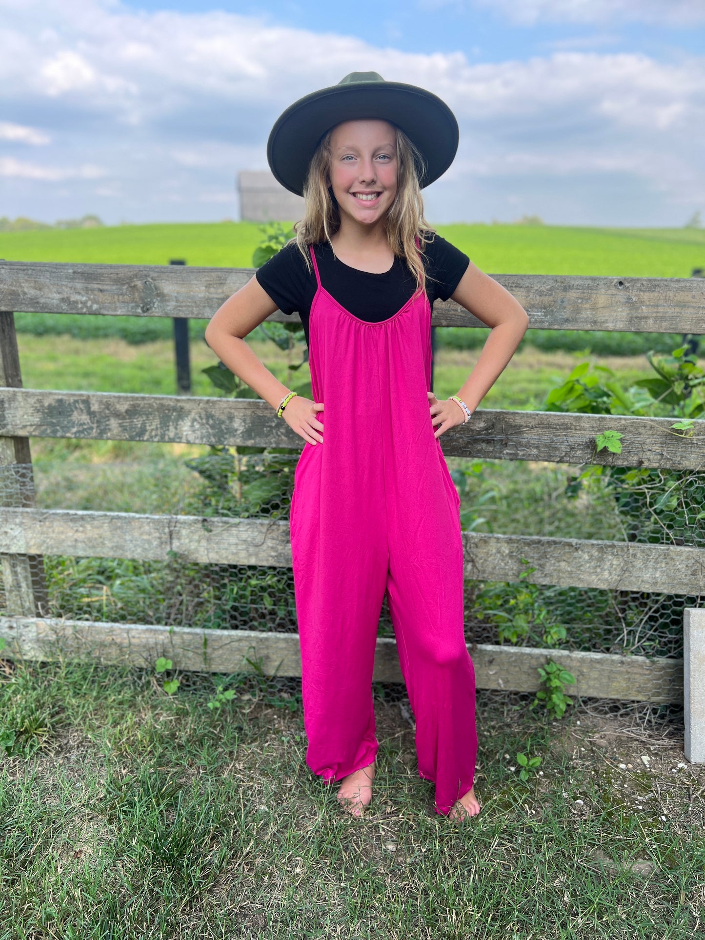 Stretchy Pant Jumpsuit Pink