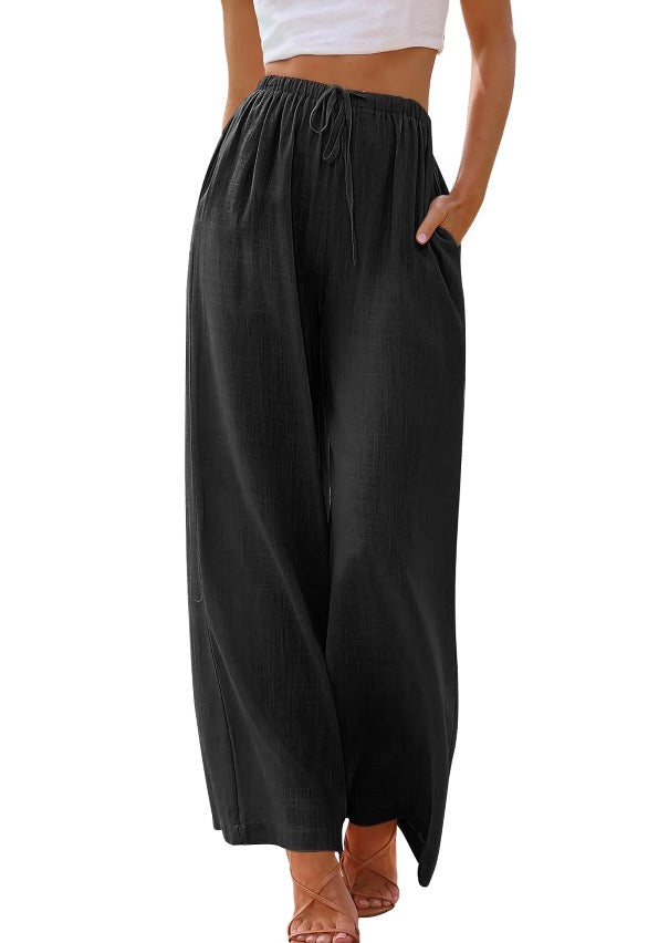 Wide Leg Pants Black