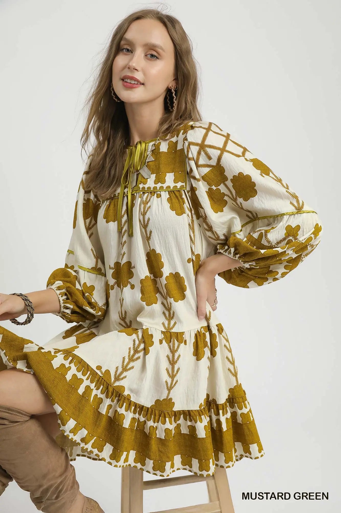 Umgee Tribal Print Dress