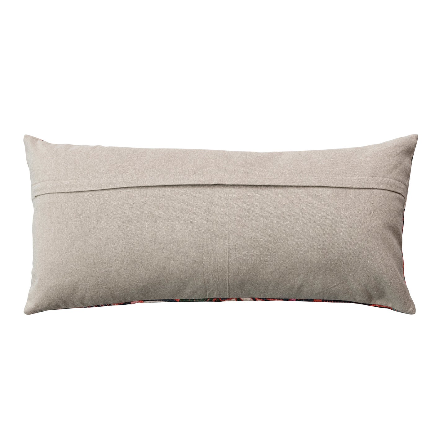 Embroidered Lumbar Pillow