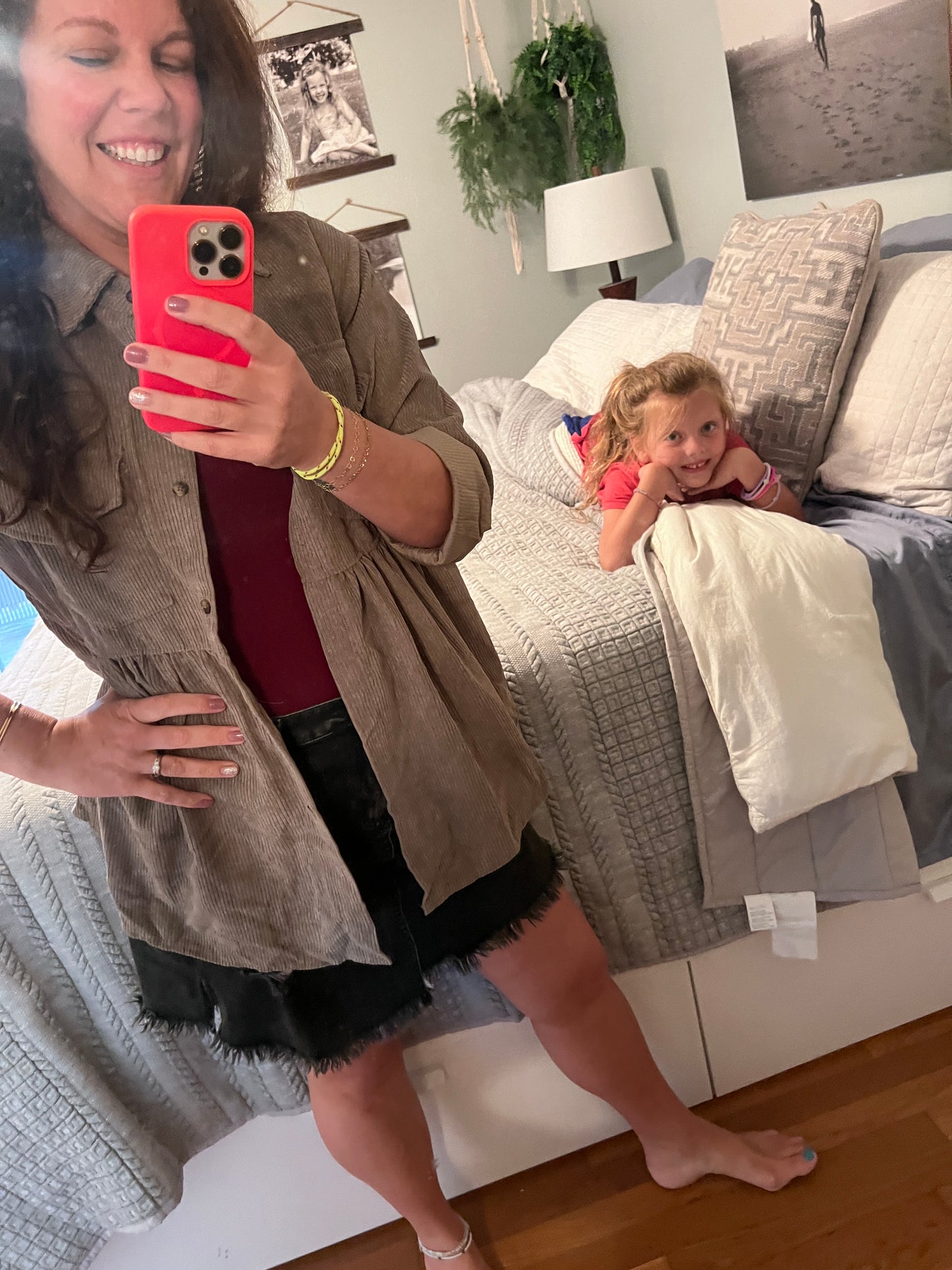 Corduroyed Peplum Jacket