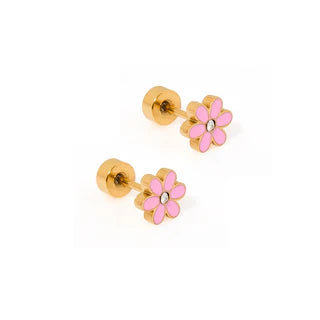 Linny Co Screw Back Stud Earrings
