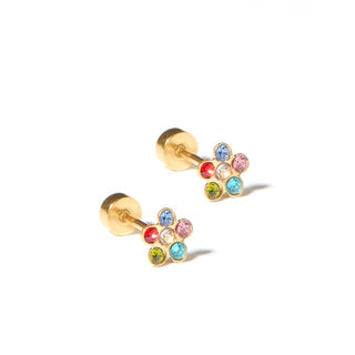 Linny Co Screw Back Stud Earrings