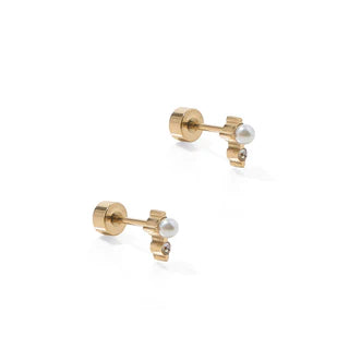 Linny Co Screw Back Stud Earrings