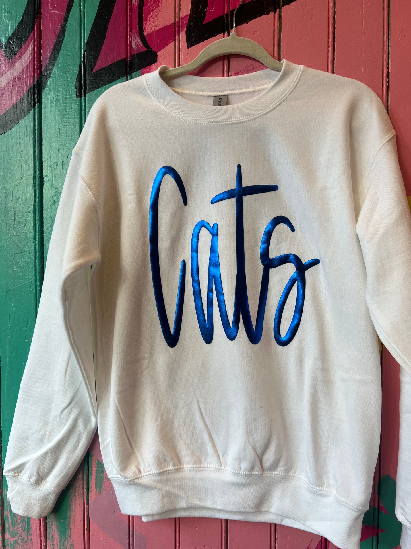 Metallic Cats Sweatshirt
