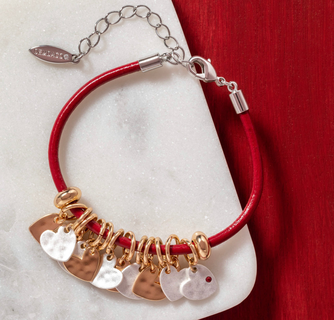 Mother’s Day Heart Charm Bracelet