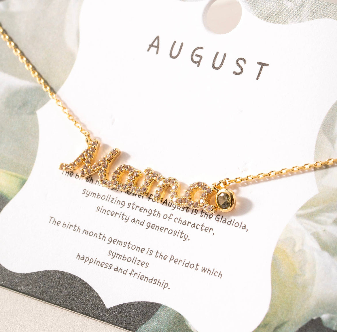 Mother’s Day MAMA Birth Stone Necklace