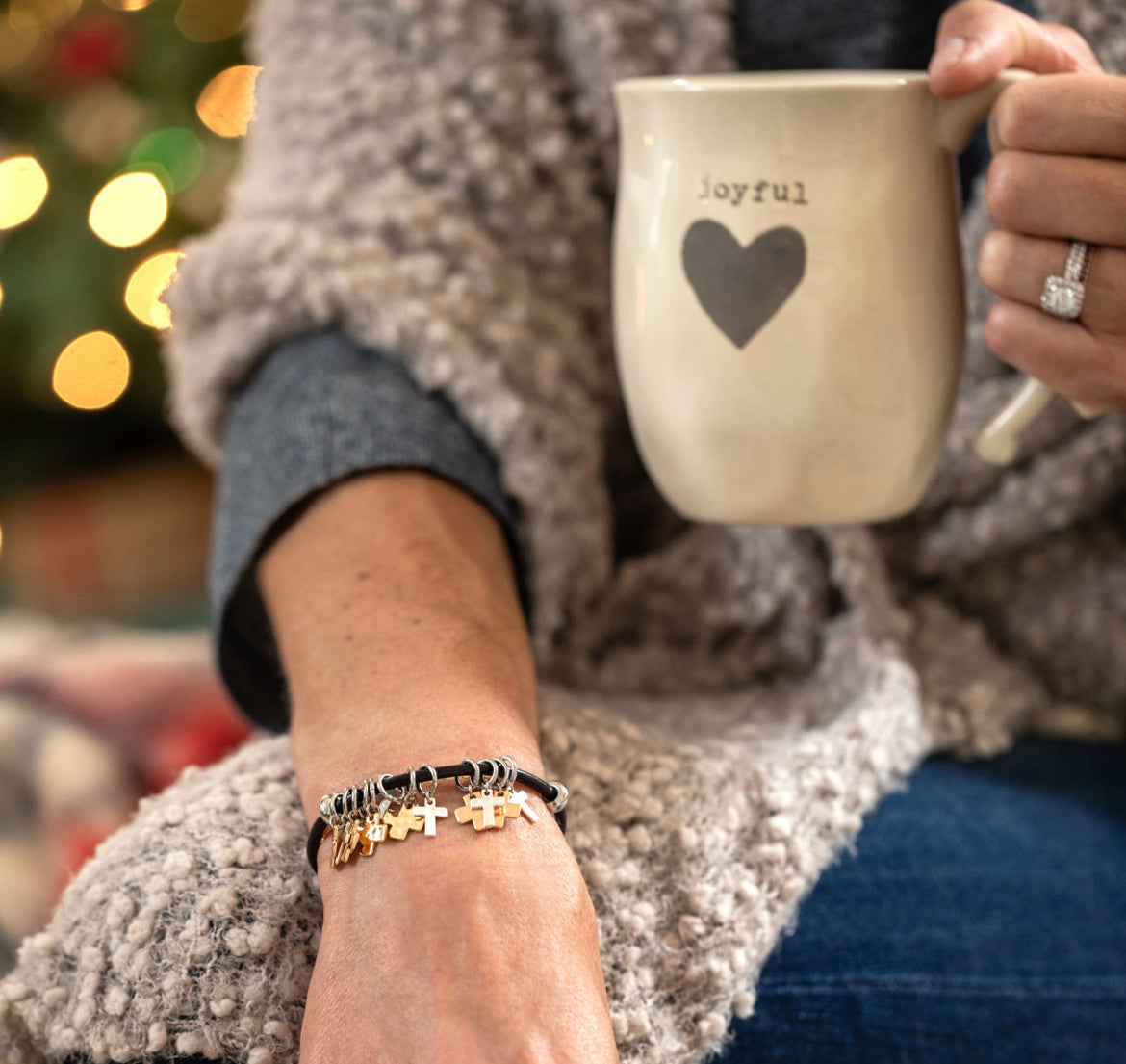 Mother’s Day Cross Charm Bracelet