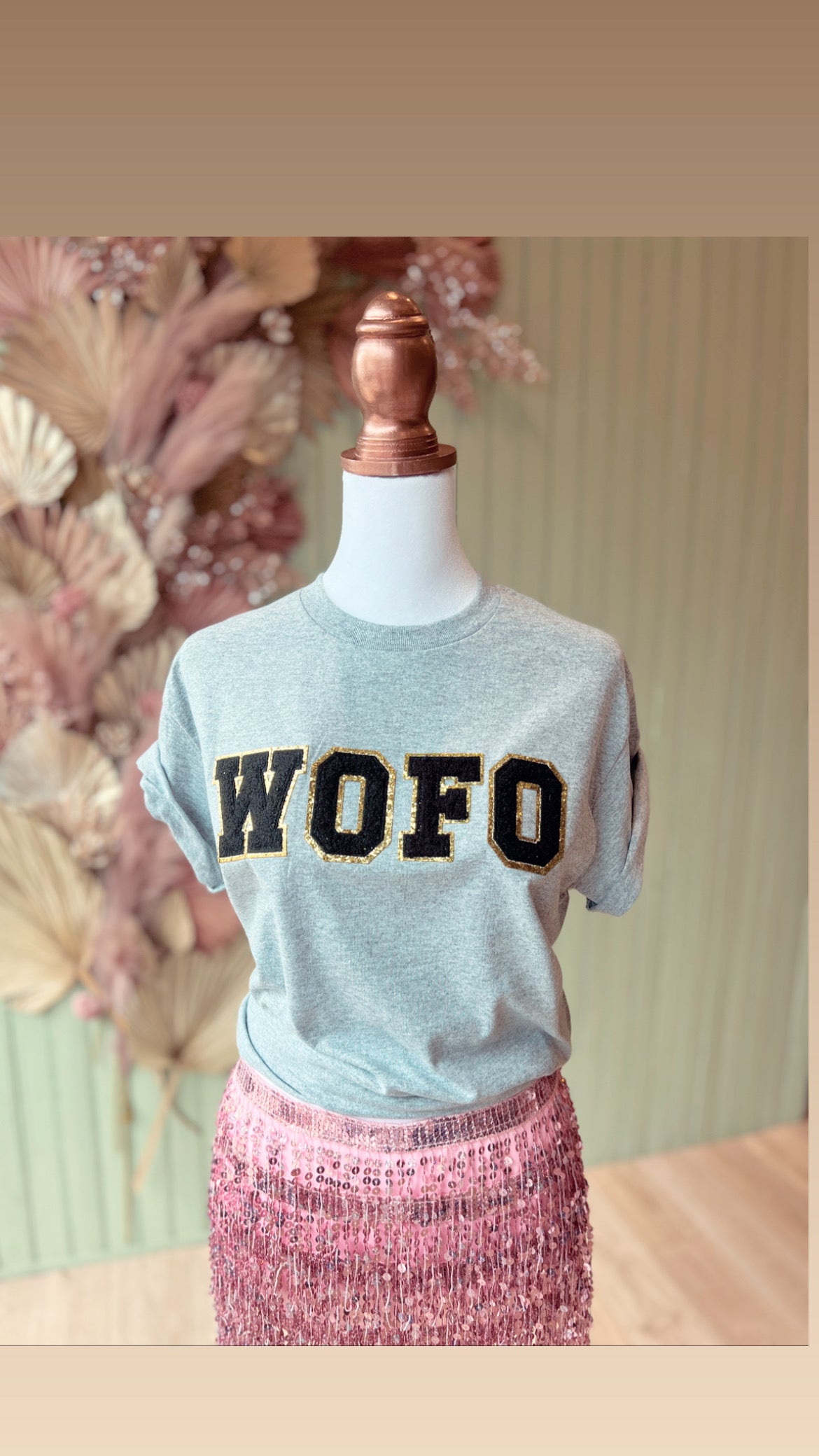 WOFO Patch T-Shirt Grey