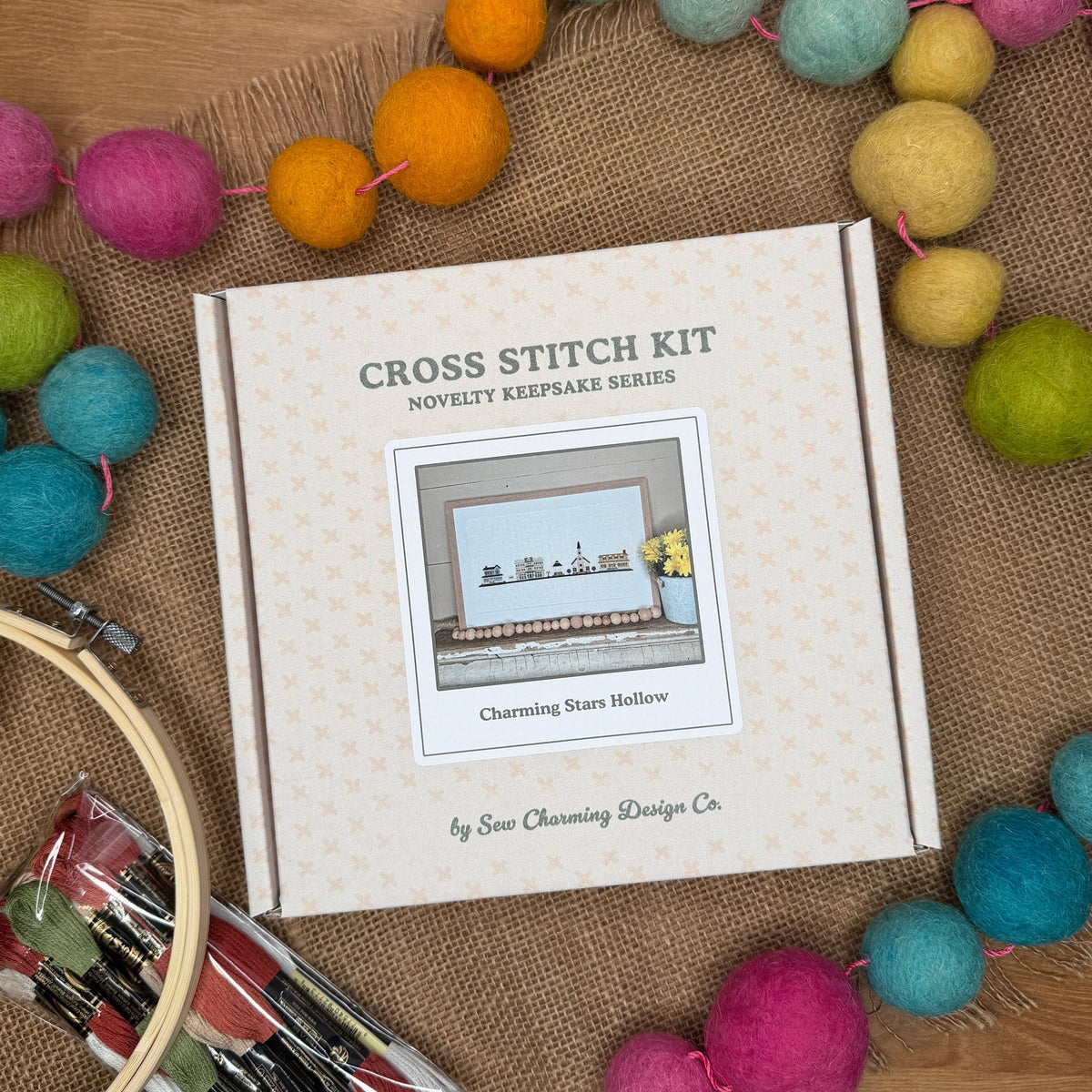 Charming Stars Hollow Cross-stitch Kit
