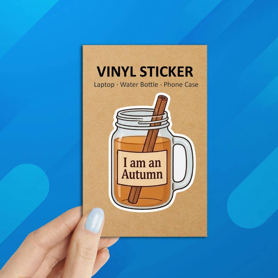 Gilmore Girls Inspired "I Am an Autumn" Laptop Sticker: Packaged