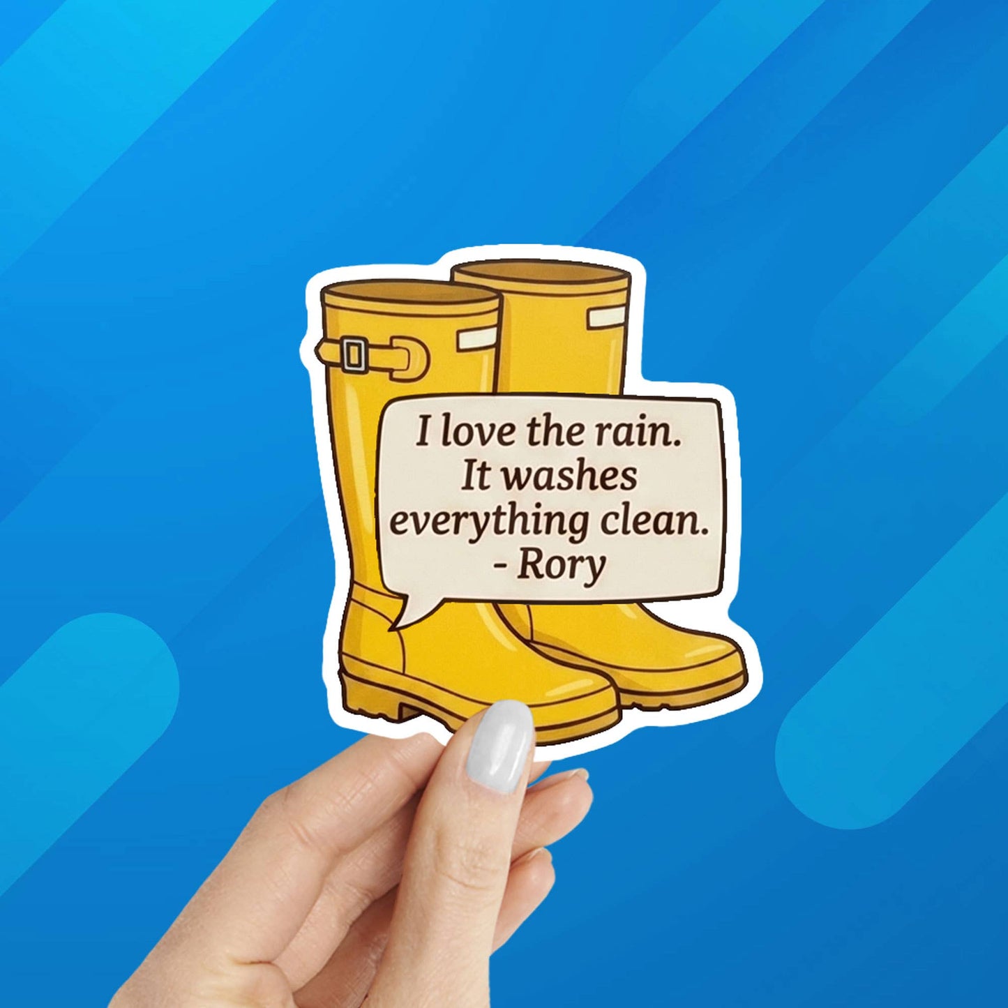Gilmore Girls Inspired Rory Quote Laptop Sticker: Packaged