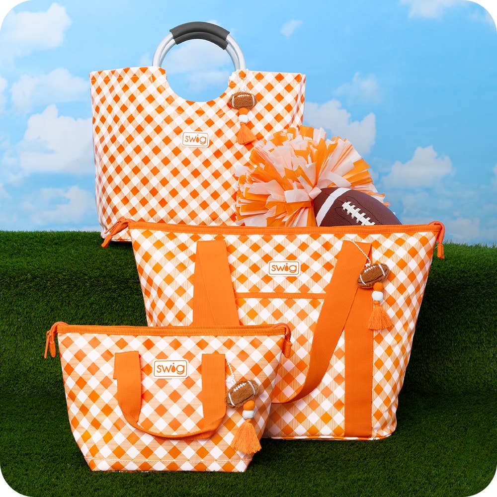 Gameday Gingham Royal Lunchi Lunch Bag