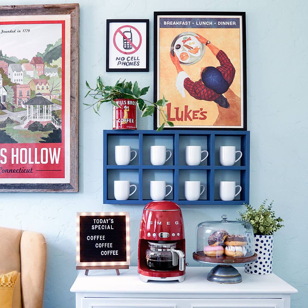 Stars Hollow Vintage Travel Poster - Red  (for Gilmore Girls fans): 11 x 17" inches