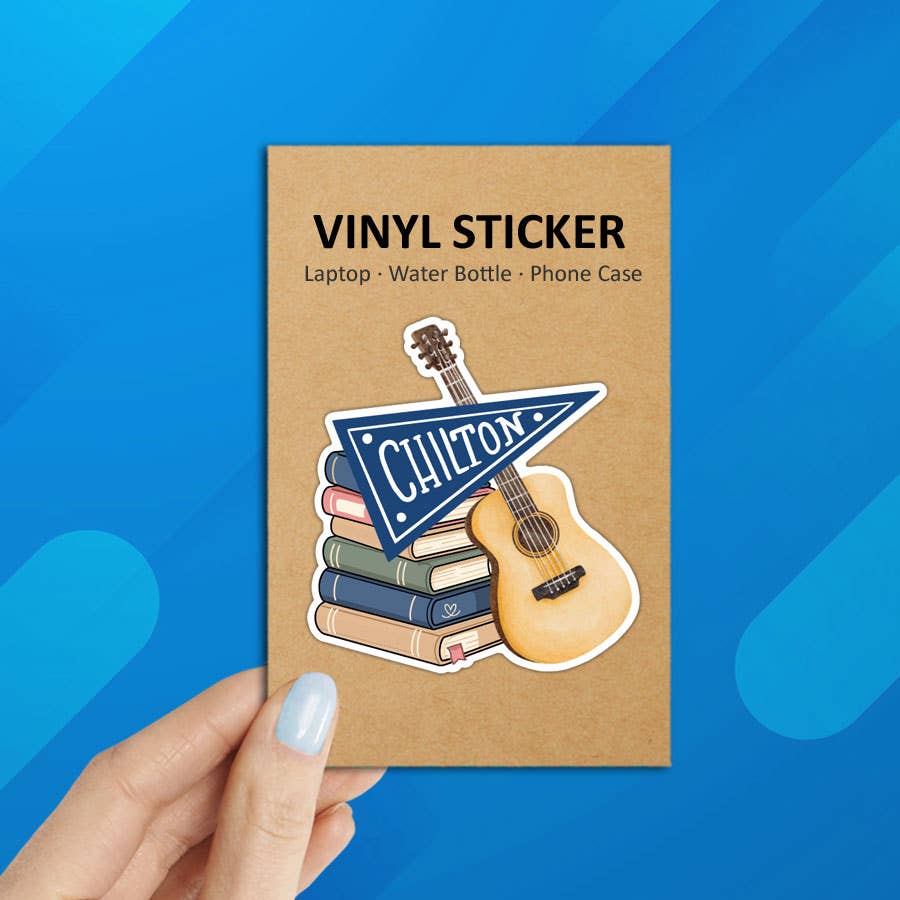 Gilmore Girls Chilton School Pennant Laptop Sticker: Packaged