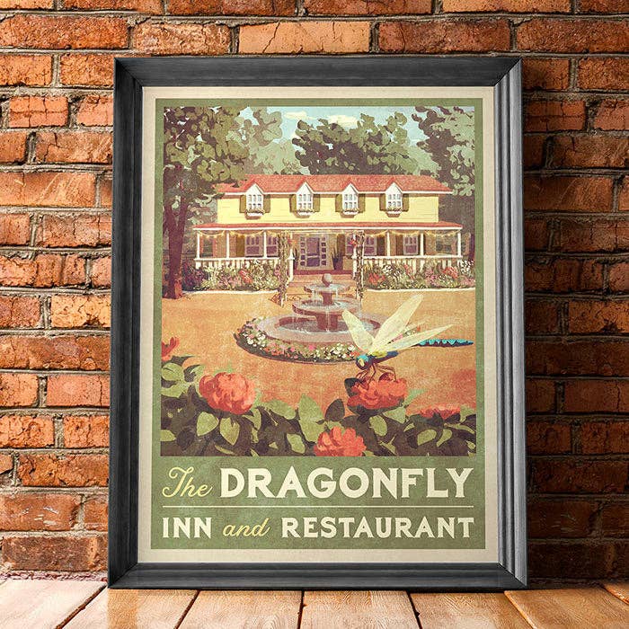 Dragonfly Inn Vintage Poster (for fans of Gilmore Girls): 11 x 17" inches