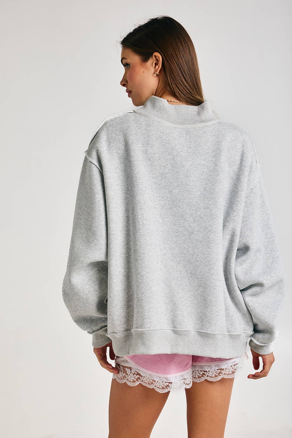 MAHJONG | Mahjong Embroidery Mock Neck