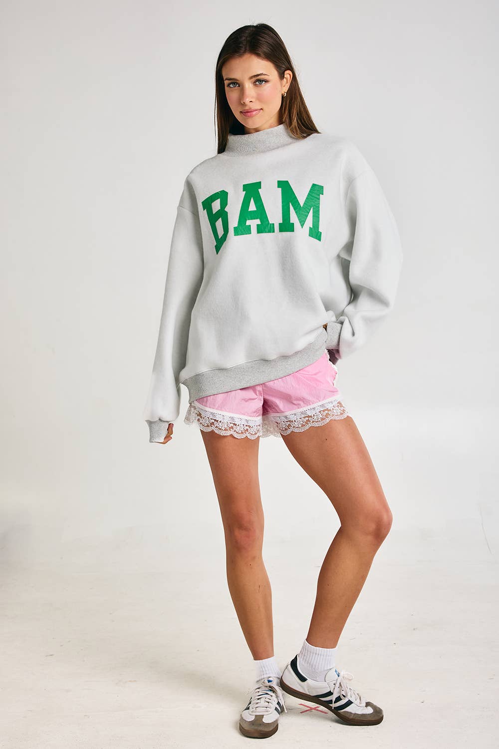 MAHJONG | Reversible "MAHJ"&"BAM" MockNeck Sweatshirt