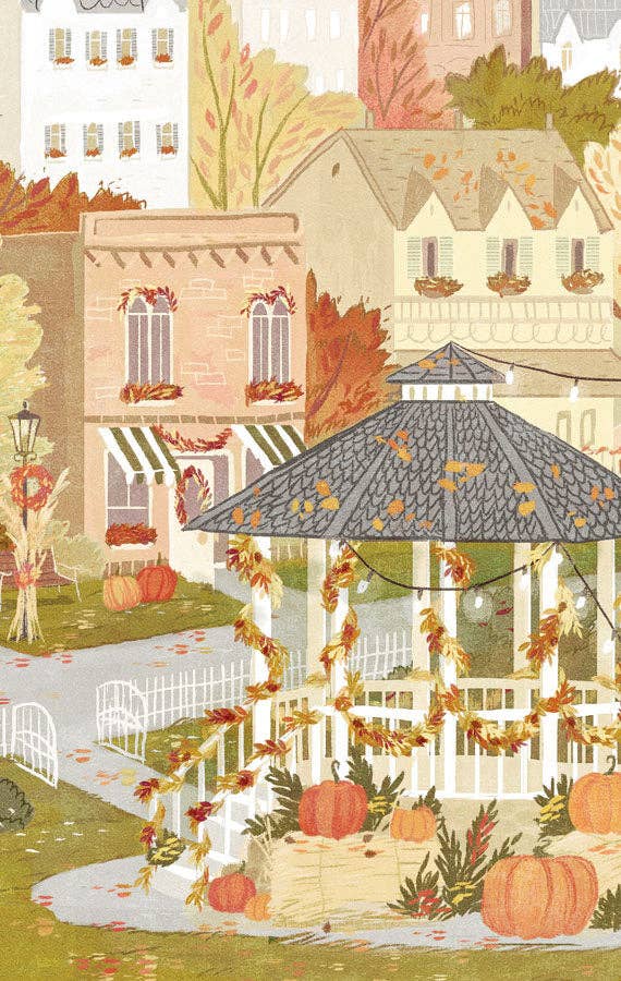 Stars Hollow "Autumn Festival" Travel Poster (for Gilmore Girls fans): 11 x 17" inches