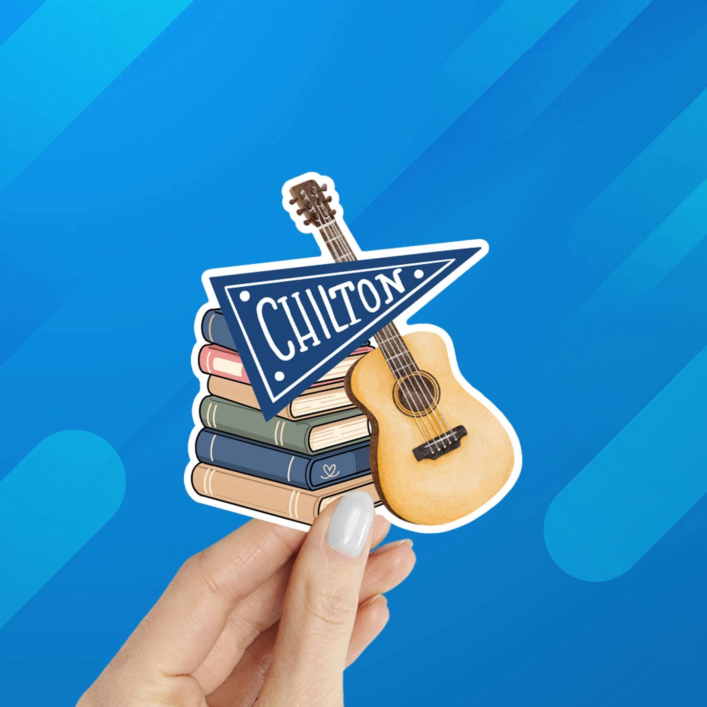 Gilmore Girls Chilton School Pennant Laptop Sticker: Packaged