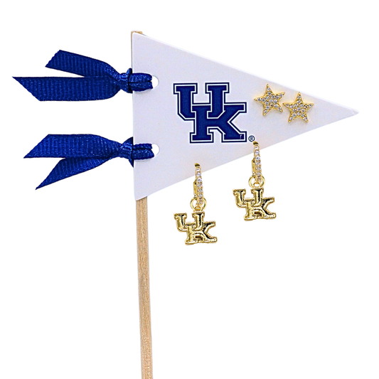 Kentucky University Pennant Pair Earring Set