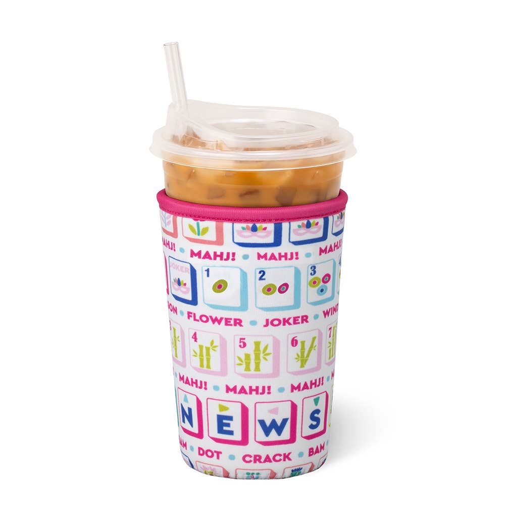 Mahjong Tiles Iced Cup Coolie (Medium)