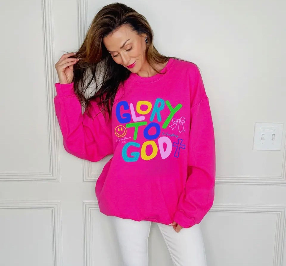 Glory to God Cropped Sweatshirt