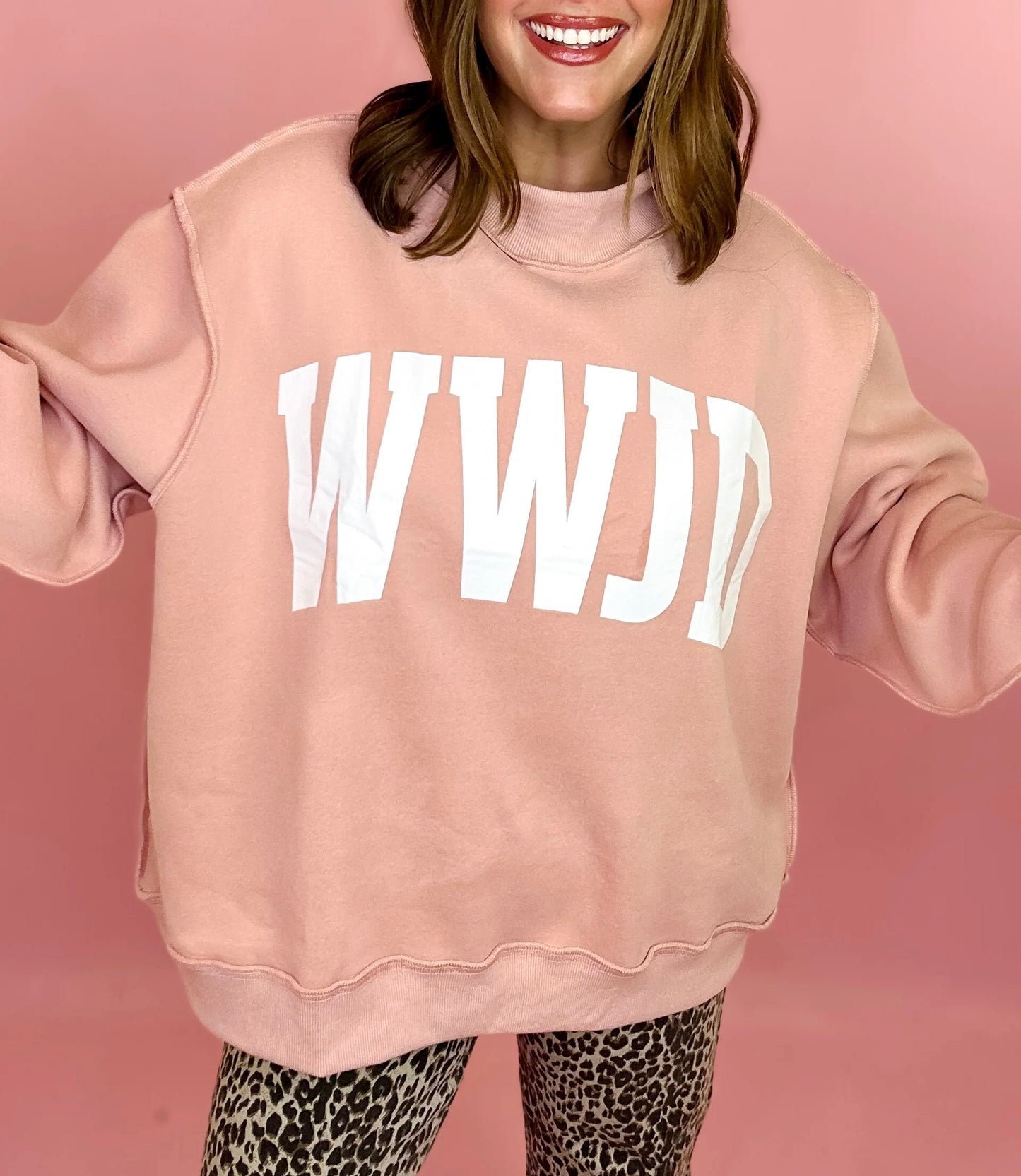 Amen/WWJD Reversible Mock Neck