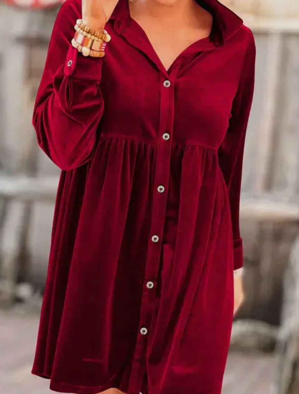 Red Velvet Dress