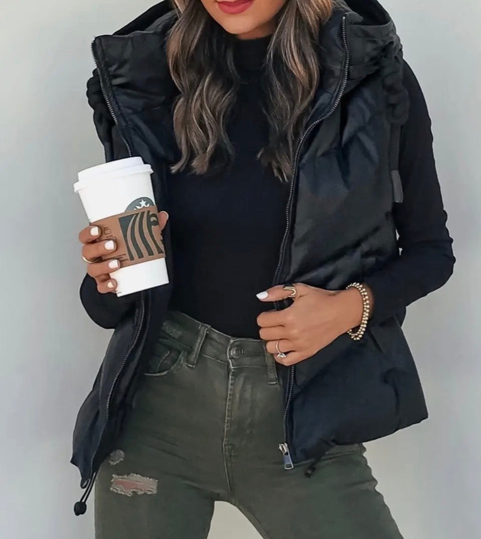 Hooded Puffer Vest