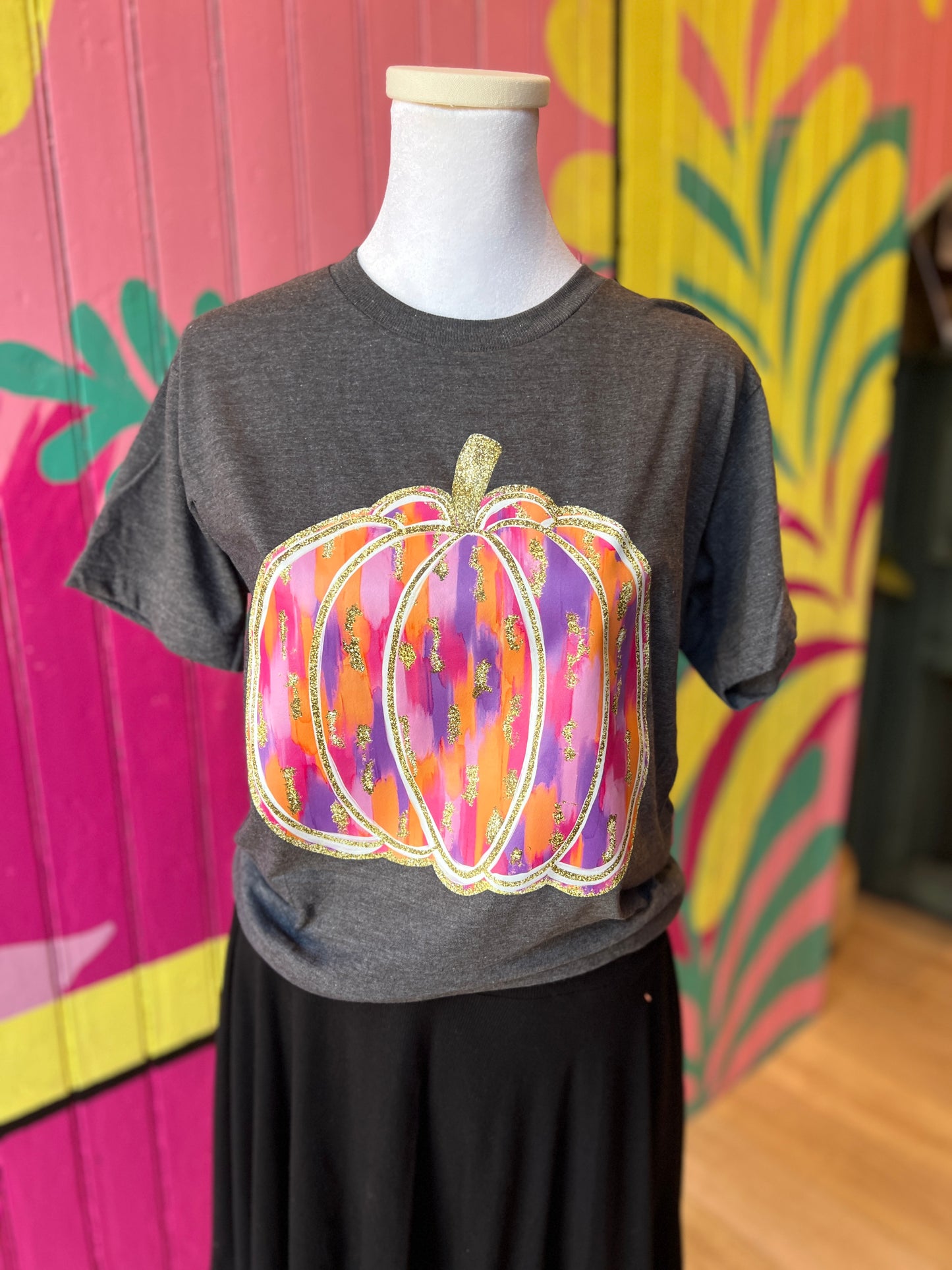 Glitter Pumpkin Tee