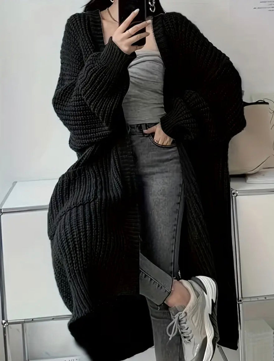 Black Cardigan Duster
