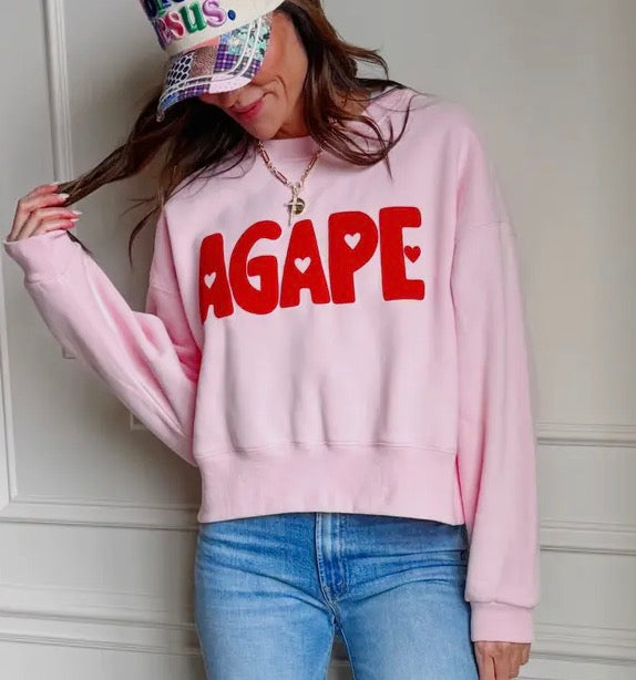 Agape Cropped Sweatshirt