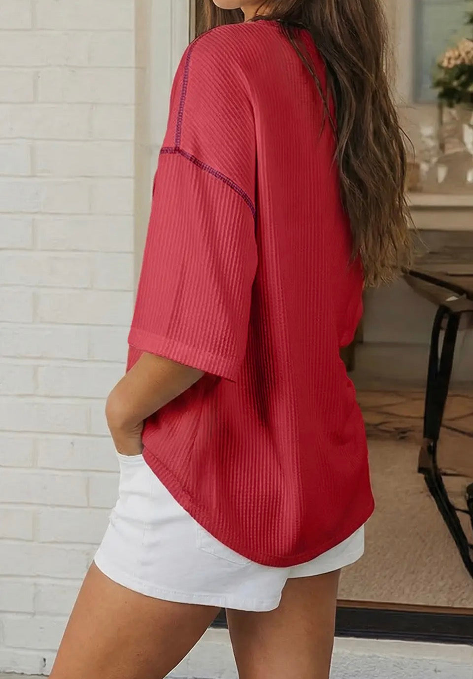 USA Ribbed Loose Top