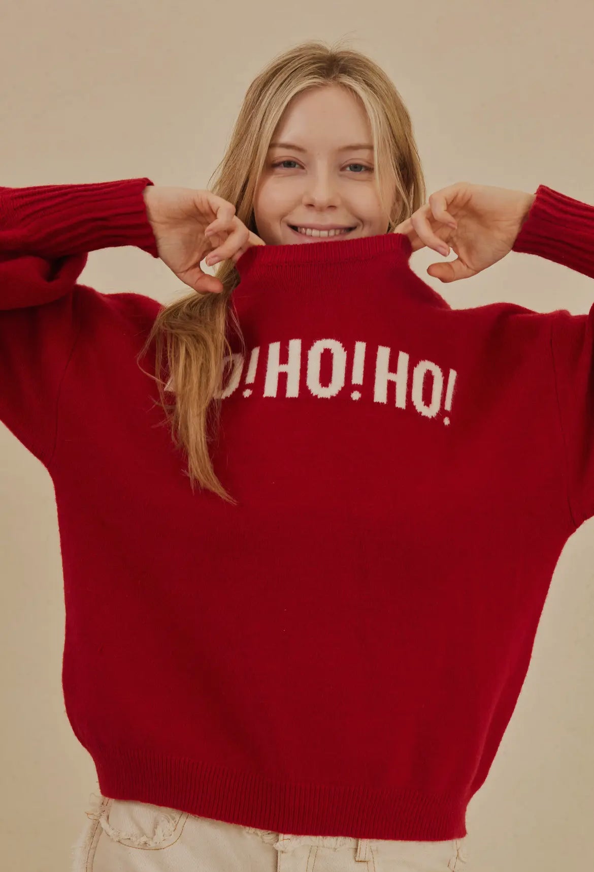 Oversized Red Christmas Sweater