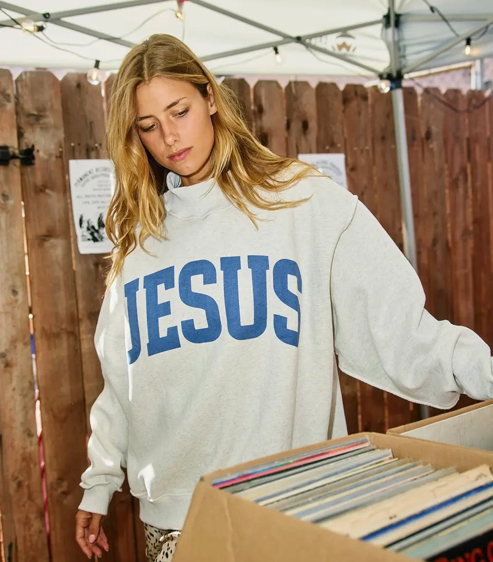 Jesus/God is Good Reversible Mock Neck