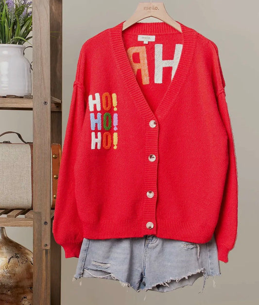 Multi Colored Christmas Cardigan