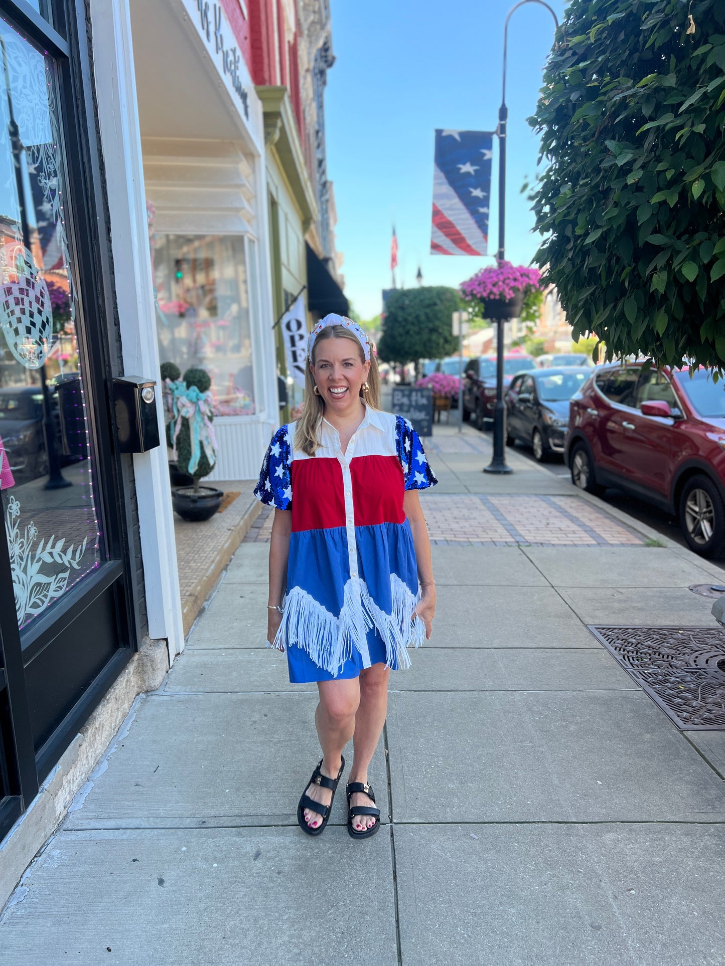 Patriotic Sequin Dress