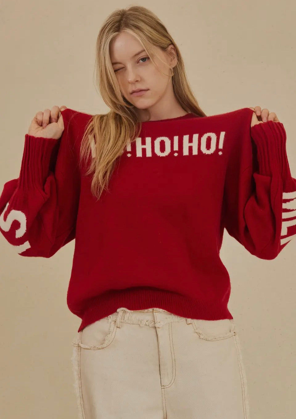 Merry Christmas Oversized Sweater